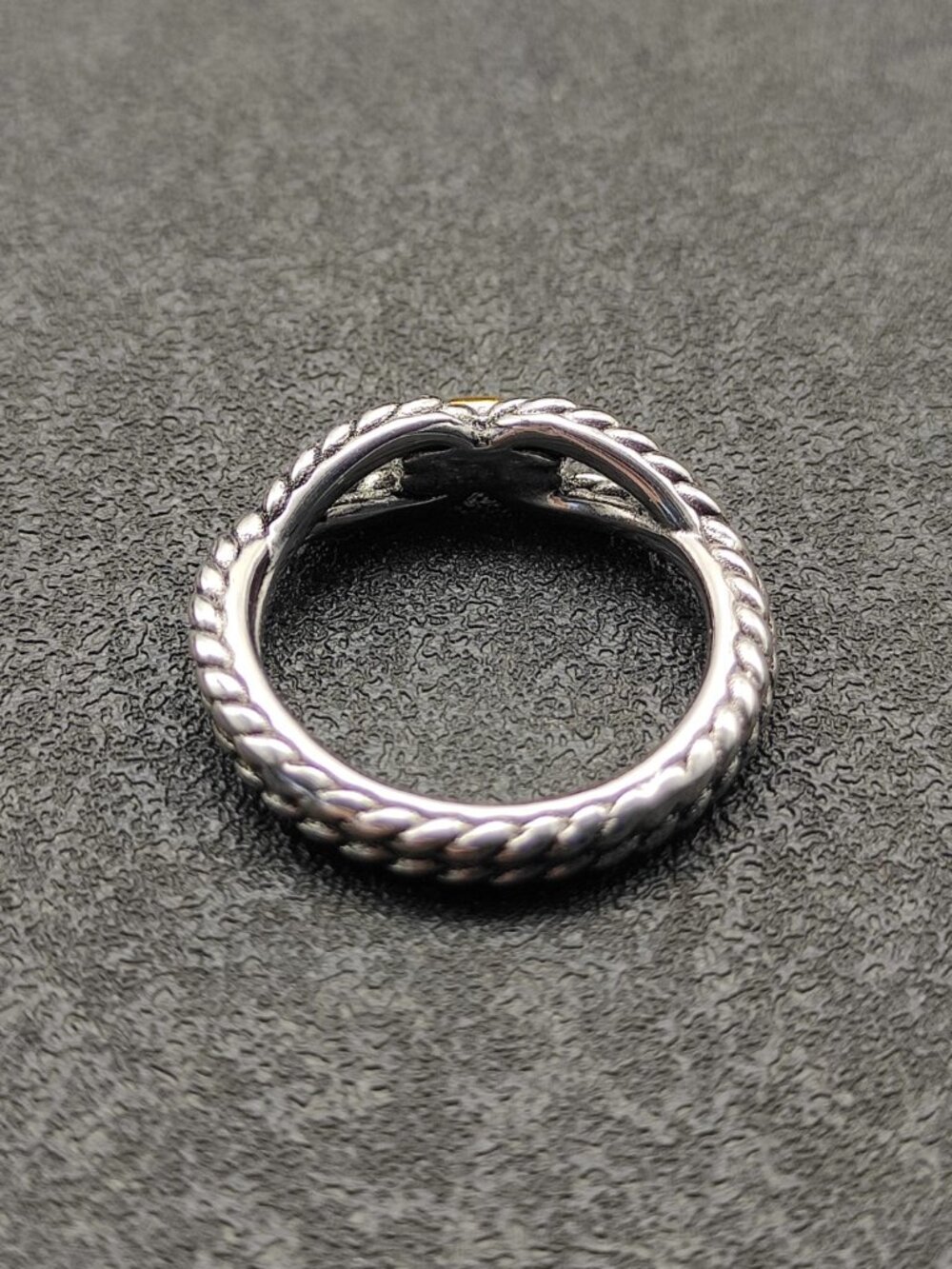 David Yurman 925 Silver Rings with Original Pouch - Picture 5 of 6